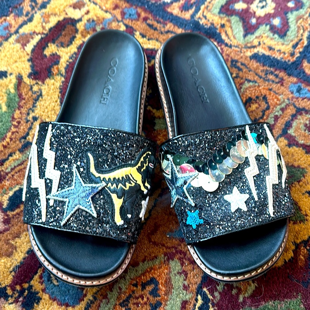 New Coach Sport slides.  Size 7.